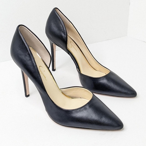 Jessica Simpson Shoes - Jessica Simpson Women's Black Leather Heels